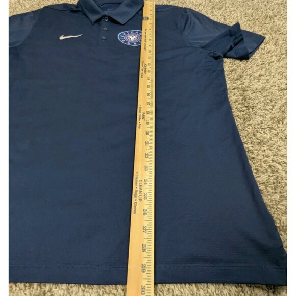 Nike Chicago Cubs Polo Shirt Mens XL Navy Blue Baseball Dri-Fit Performance - Picture 8 of 8